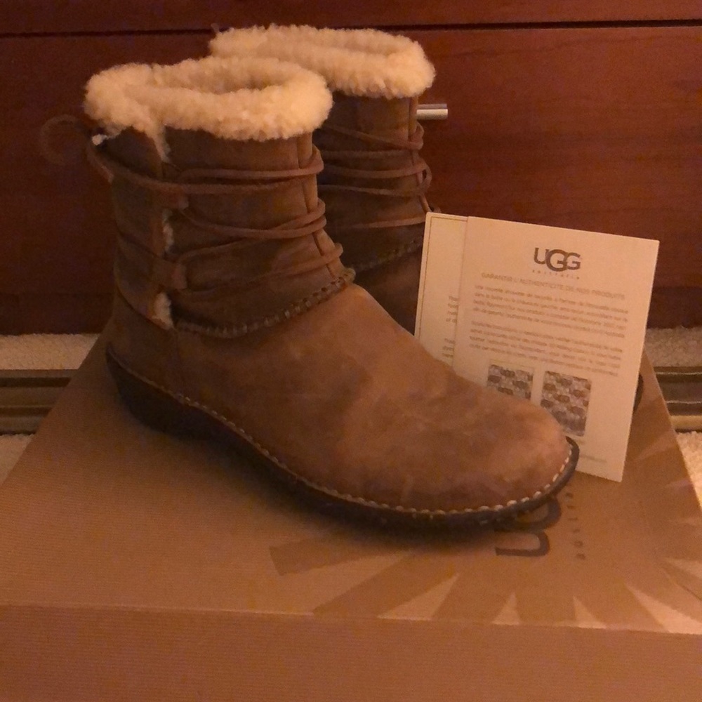 UGG brown leather boots